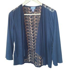 Chicos Black Lace Cardigan 0